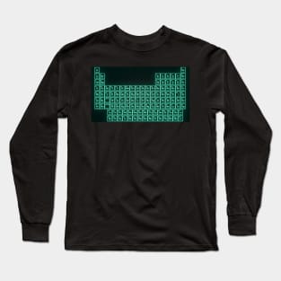 Tritium Green Glowing Tube Periodic Table Long Sleeve T-Shirt